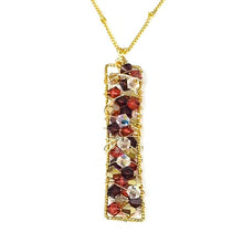 Load image into Gallery viewer, #P1 Elongated Crystal Pendant
