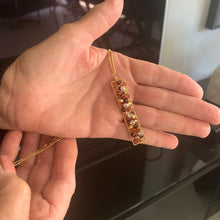 Load image into Gallery viewer, #P1 Elongated Crystal Pendant