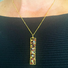 Load image into Gallery viewer, #P1 Elongated Crystal Pendant