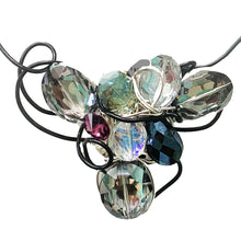 Load image into Gallery viewer, #N9D Crystal Floral Statement Choker