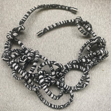 Load image into Gallery viewer, #N9H Black and Gray Fabric Choker
