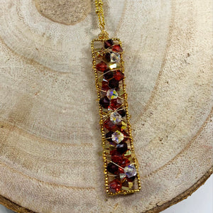 #P1 Elongated Crystal Pendant