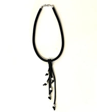 Load image into Gallery viewer, #N9 T Tassle Rubber Statement Necklace
