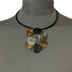 #N7 Multi Swirl Aluminum Choker