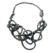 Load image into Gallery viewer, #N9H Black and Gray Fabric Choker
