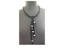 Load image into Gallery viewer, #N9 T Tassle Rubber Statement Necklace
